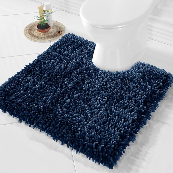 Yimobra Toilet Rugs U Shaped Washable, Extra Thick Soft Absorbent Chenille by Yimobra