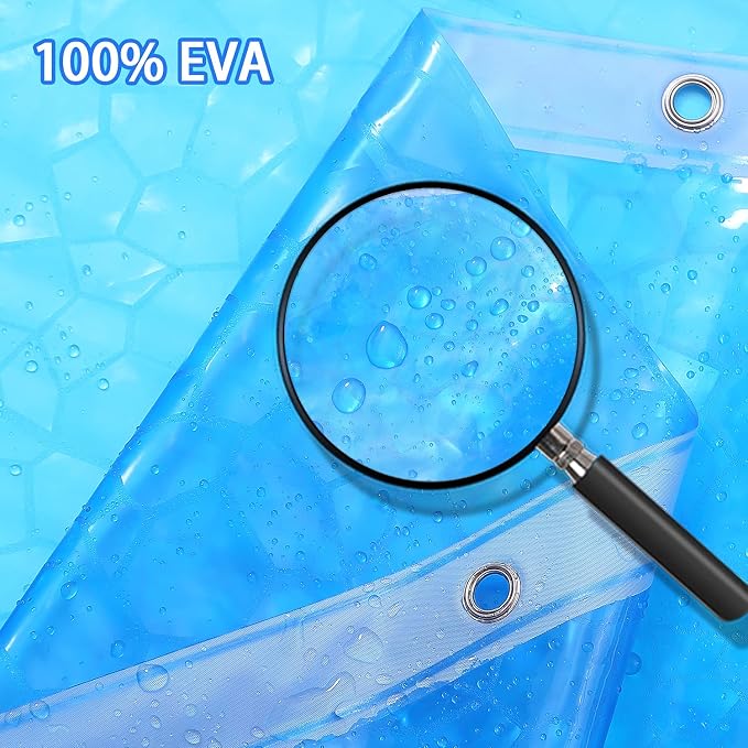Bostofy Waterproof Shower Curtain Liner EVA Thick Shower Curtain - Image 3