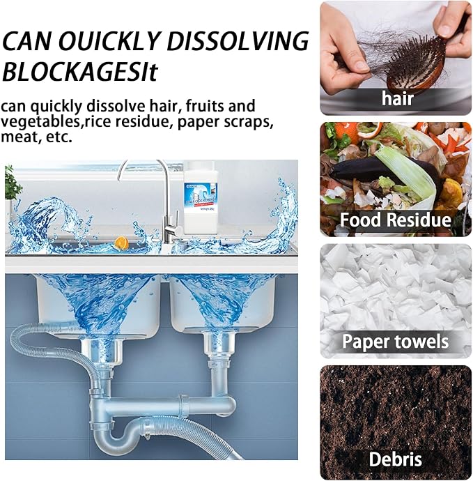 Drain cleaner, drain. Controls odors and breaks down grease, fat and oil in - Image 4