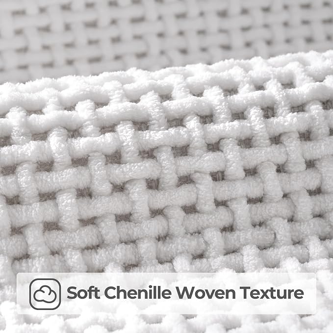 GRANNY SAYS White Bathroom Rugs, Absorbent Bath Mats - Image 2