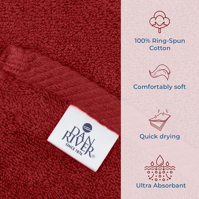 DAN RIVER Pack of 1 Bath Sheet 40x80 Inches, Luxury Large Towels Oversized - Image 3