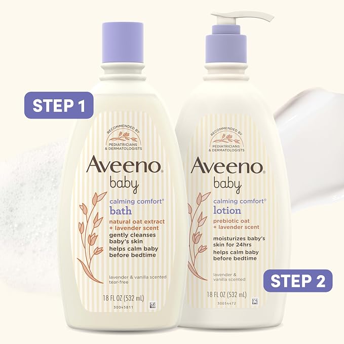 Aveeno Baby Calming Comfort Moisturizing Body Lotion - Image 8