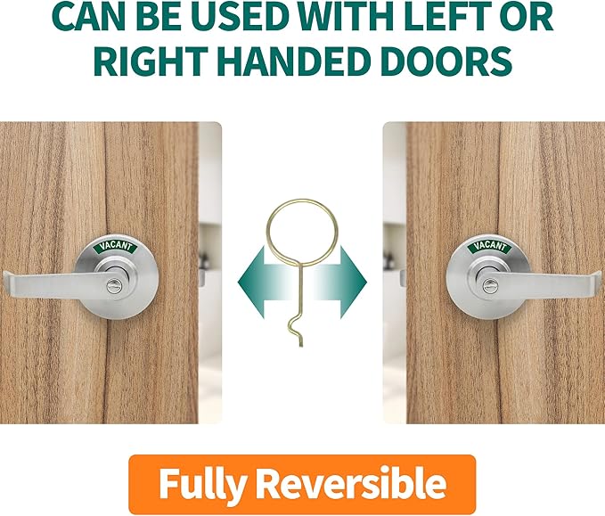 MARIE Commercial Door Handle for Bathroom Privacy, Vacant Occupied & Commercial - Image 5