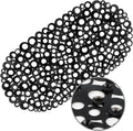 WELTRXE Oval Bathtub Mat Non Slip, Shower Mat by WELTRXE