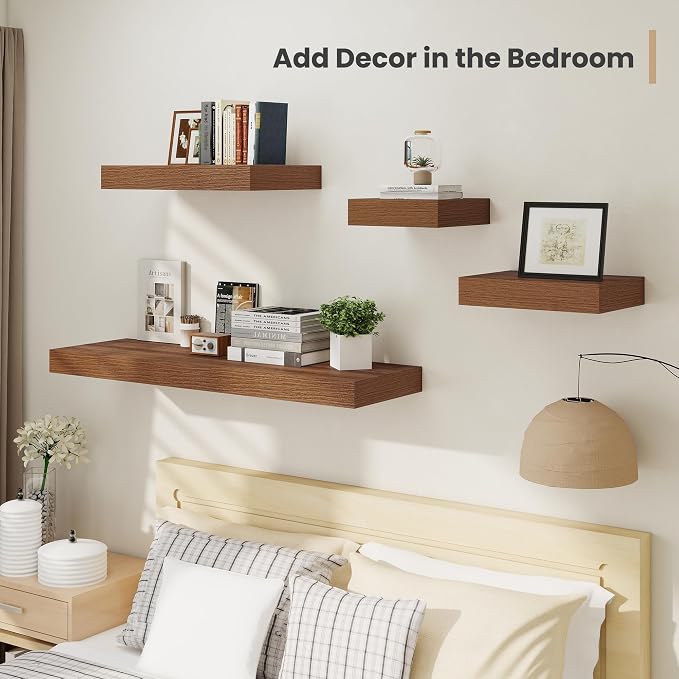 Heimlove 12 Inch Deep Floating Shelves, 16 x 12 inches Long Wall Shelf - Image 5