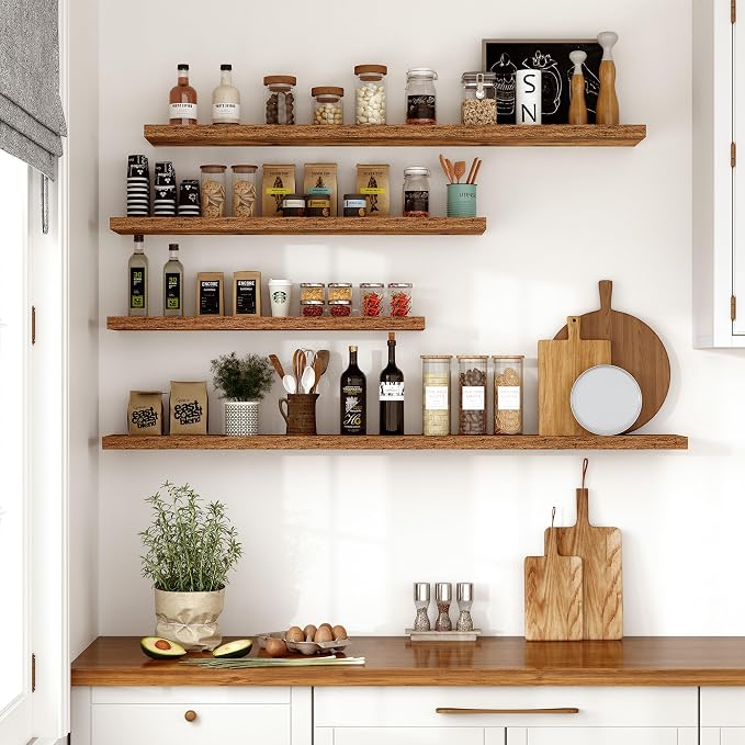 Vivelove 10 Inch Deep Floating Shelves 55 inch Long, 55 x 10 Wide Wall Shelves - Image 2