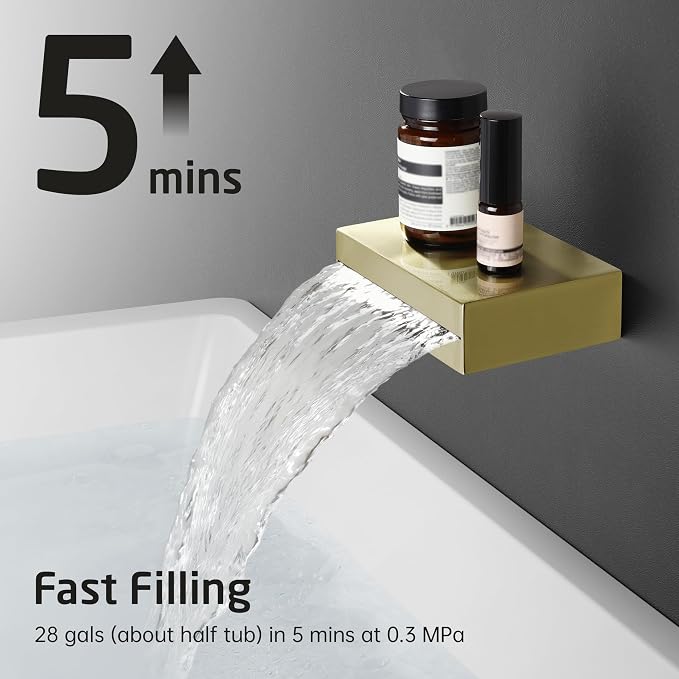 KES Bath Shower Faucet Set Tub and Shower Faucet Set Rain Shower Head - Image 6
