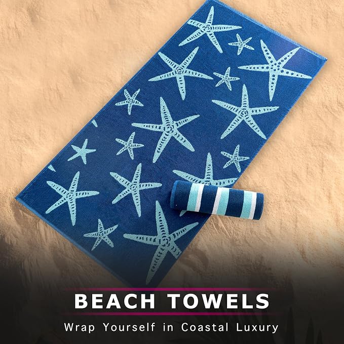 CASA COPENHAGEN Miami Bath Towels Designed in Denmark Rough and Tough, Quick Dry - Image 2