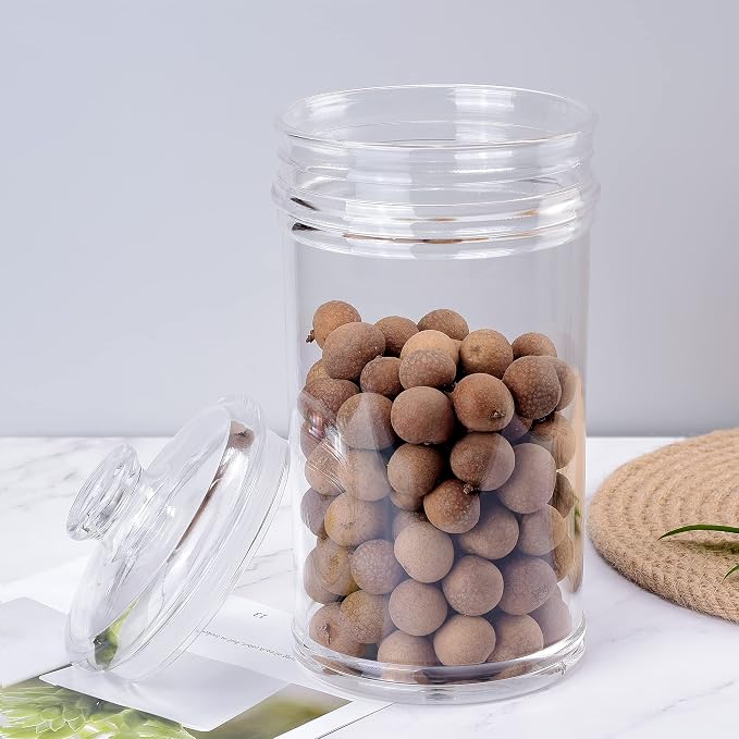 64 oz Reinforced Large Acrylic Storage Jar, Airtight Lid Cookie Jar | Ideal - Image 4