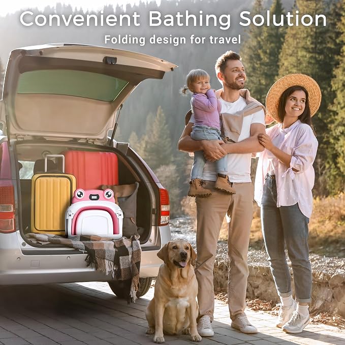Baby Bathtub, Collapsible Newborn Bathtub - Image 7