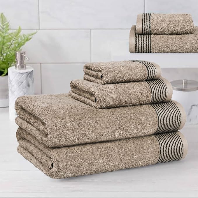 Belizzi Home 100% Cotton Ultra Soft 6 Pack Towel Set, Contains 2 Bath Towels - Image 3