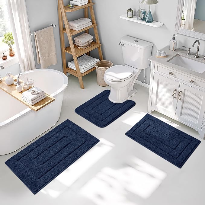 GRANNY SAYS Bathroom Rugs Sets 3 Piece, Soft Absorbent Microfiber Bath Mats - Image 9