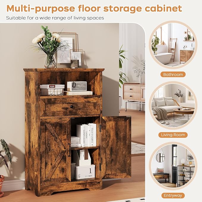 Floor Cabinet, Farmhouse Storage Cabinet - Image 6