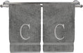 Monogrammed Hand Towel, Personalized Initial Gift, Extra Absorbent 100% Turkish by BareCotton