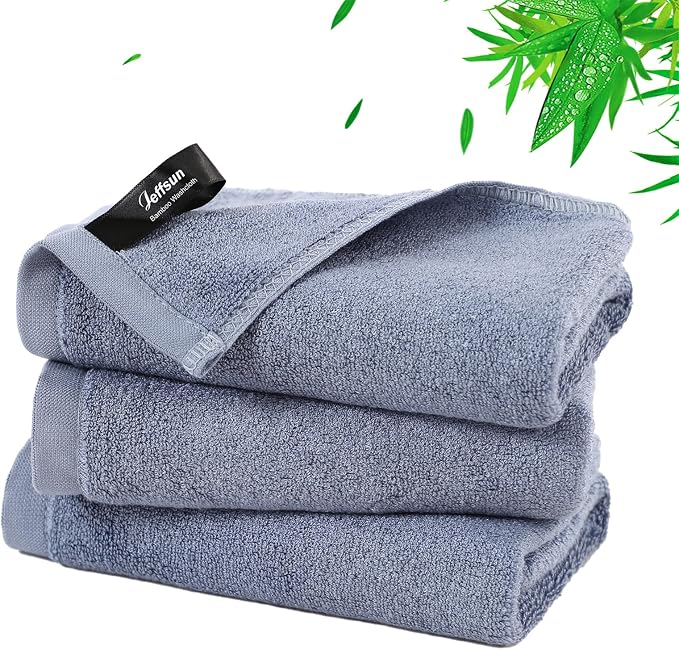 Reusable Makeup Remover Towels, 13x13 inch Extra Large Wash Cloths by Jeffsun