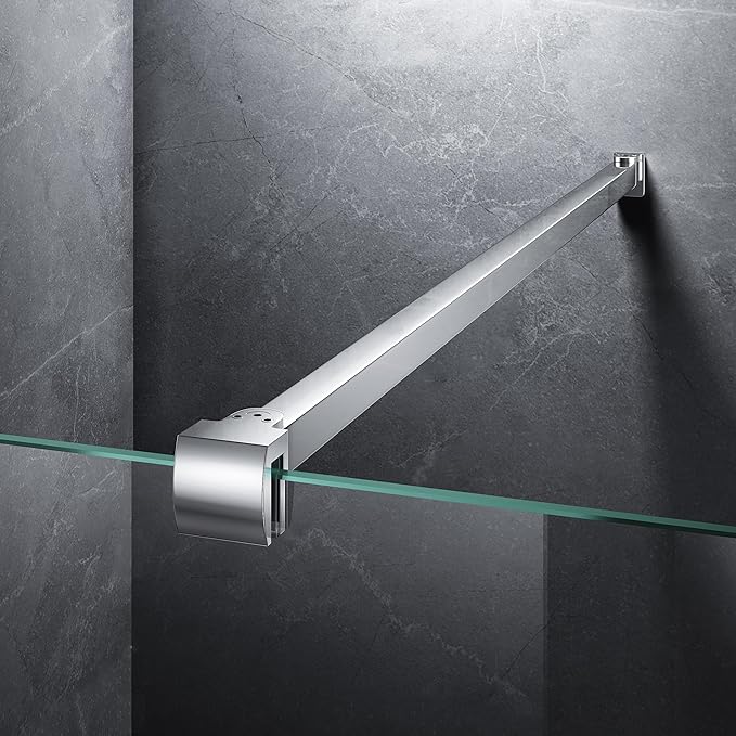 Frameless Shower Door Support Bar, Stainless Steel Wall-to-Glass Support Arm to by Unknown