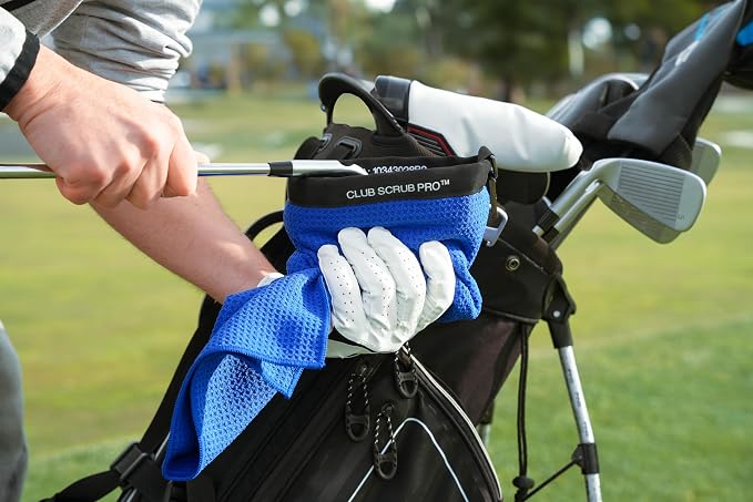 Club Scrub Towel Pro, Golf Club and Ball Cleaning Pouch - Image 7