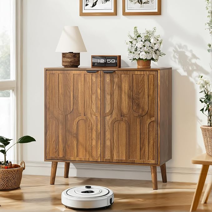 Sideboard Buffet Cabinet with Storage, Farmhouse Shoe Storage Cabinet Entryway by Unknown