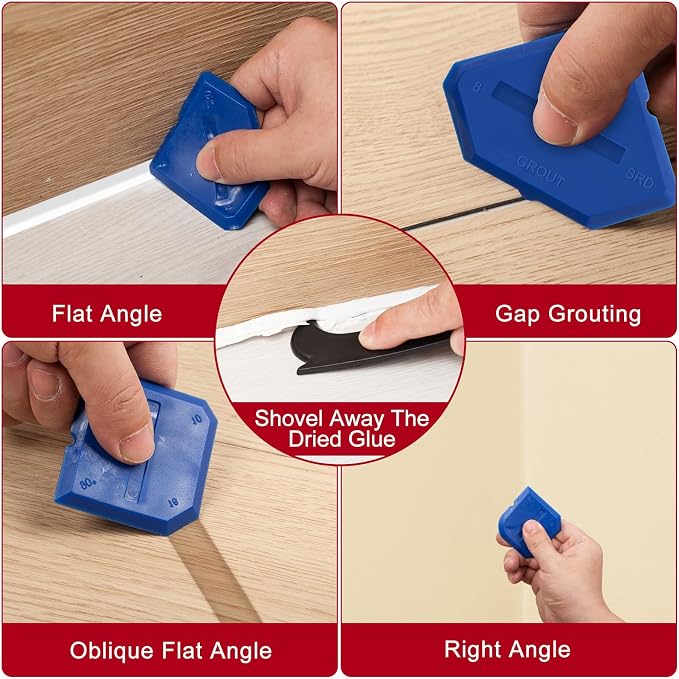 Caulk Gun Kit, Smooth Silicone Caulking Gun and Caulk Remover Tool, Sealant - Image 4