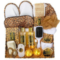 Christmas Gifts for Women, Bath Gift Set, Leopard XXL 20 Pcs Skin Care Set by RAROSAACCA