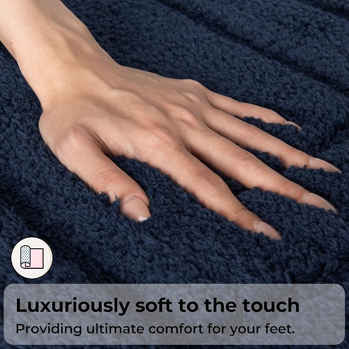GRANNY SAYS Bathroom Rugs Sets 3 Piece, Soft Absorbent Microfiber Bath Mats - Image 3