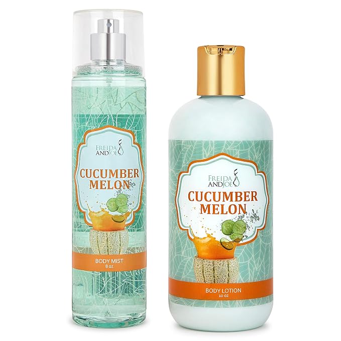Home Spa Gift 10oz Deep Moisturizing Fragrance Body Lotion & 8 oz. Fine by FreidaandJoe
