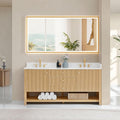 ALTAIR 72 Double Sink Bathroom Vanity Mordern Pedestal Pre-Assembled Vanities by ALTAIR
