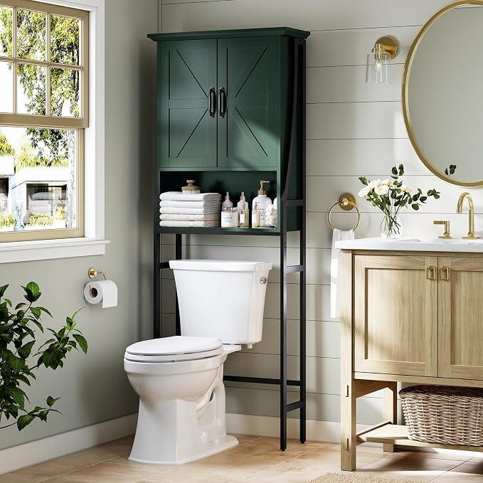 Over The Toilet Storage Cabinet, Over Toilet Bathroom Organizer - Image 4