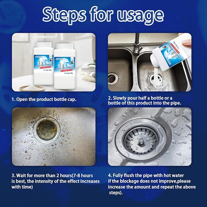 Drain cleaner, drain. Controls odors and breaks down grease, fat and oil in - Image 7