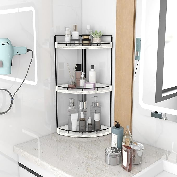 Dorhors 3-Tier Corner Bathroom Organizer Countertop - Image 2