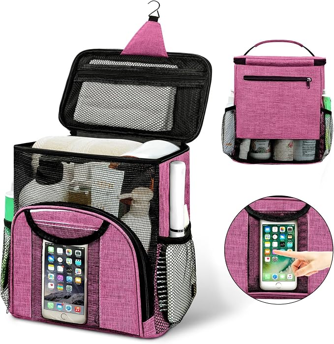 Attmu Portable Shower Caddy College Tote Bag, Quick Dry Hanging Toiletry Bag by Attmu