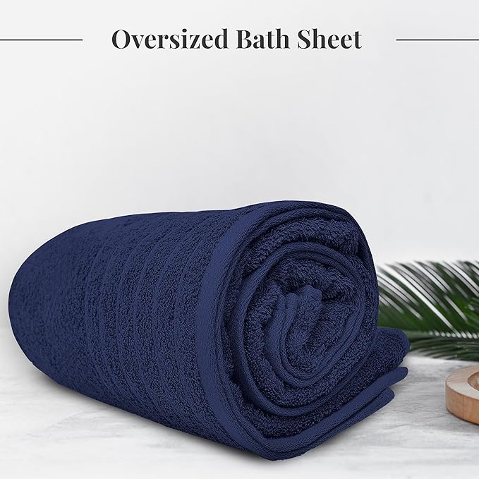Tens Towels Pack of 1 Jumbo Bath Sheet 40 x 80 Inches, Extra Large & Light - Image 2