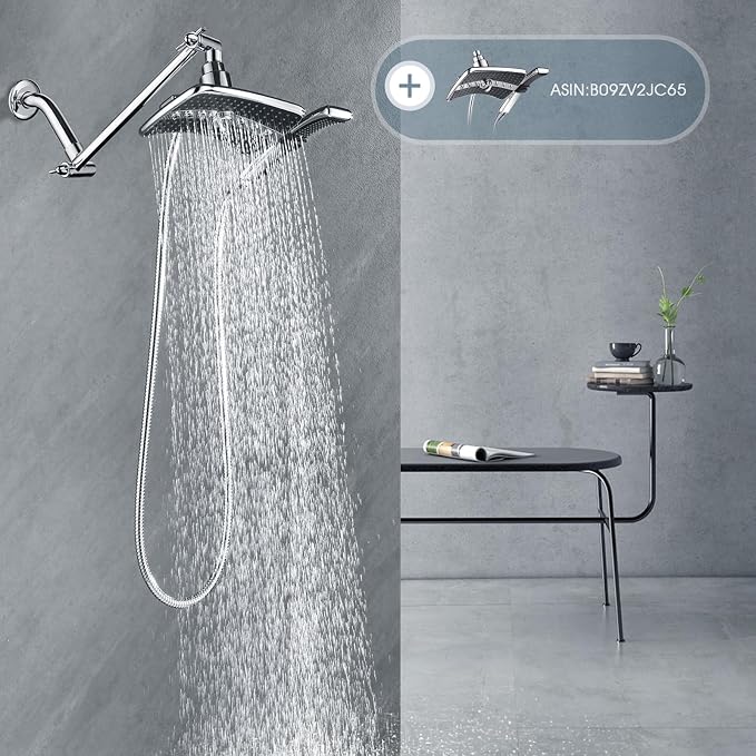 BRIGHT SHOWERS Brass Shower Head Extension Arm - Image 7