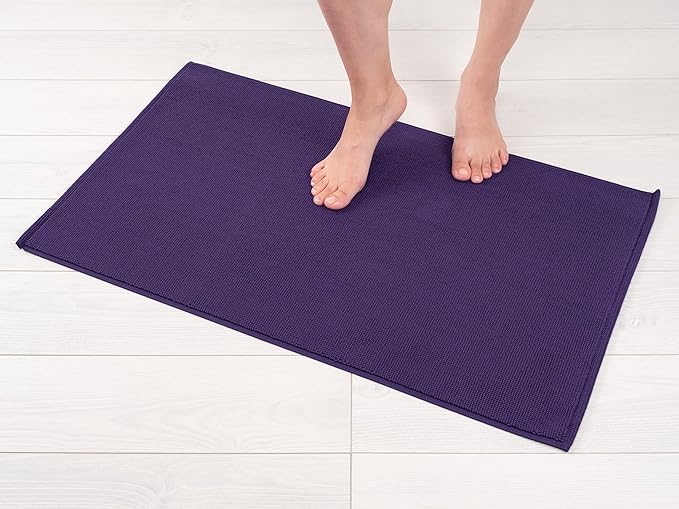American Soft Linen Bath Rug, 20 in 34 in 100% Cotton Bath Mats Rugs by AmericanSoftLinen