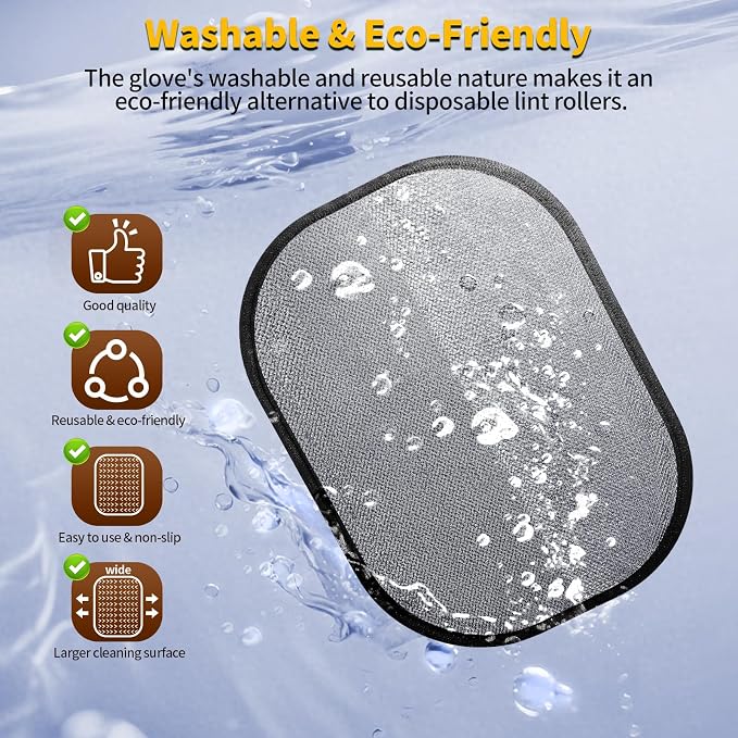 2PCS Pet Hair Removal Glove for Dogs & Cats, Newly Upgraded Reusable - Image 6