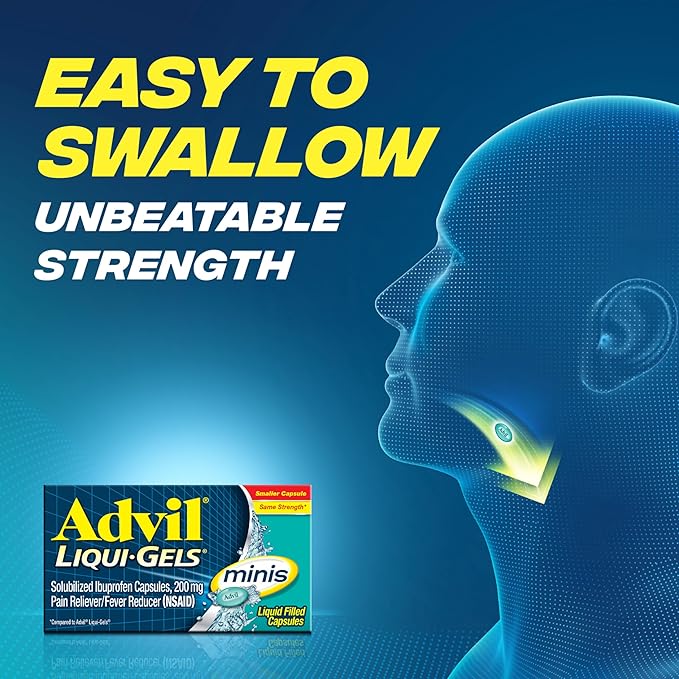 Advil Liqui-Gels minis Pain Reliever and Fever Reducer, Pain Medicine - Image 5