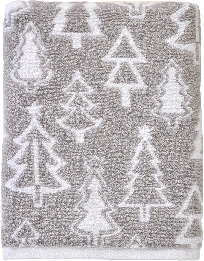 SKL Home Christmas/Winter Mod Tree 100% Cotton Premium Bath Towel, 500 GSM by SKLHomebySaturdayKnightLtd