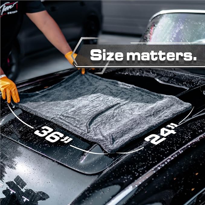Blackline 24"x36" Twisted-Loop Car Drying Towel, Streak Free, Lint Free - Image 6