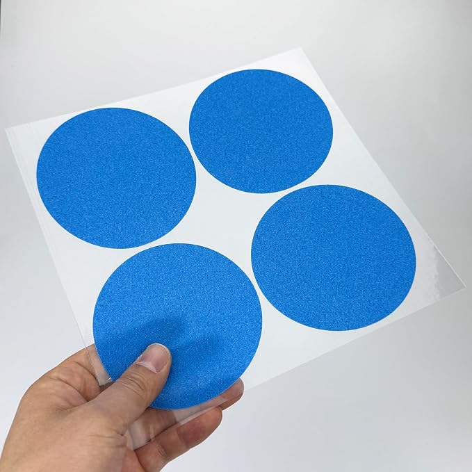 S&X 24 Pcs Non Slip Shower Stickers, High Traction Bathtub Dots, Durable Grit - Image 9