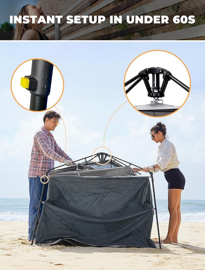 KingCamp Instant Shower Tent, Portable Superior Stable Privacy Shelter - Image 2