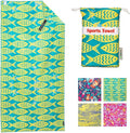 4Monster Microfiber Beach Towel Quick Dry, Super Absorbent Lightweight Travel by 4Monster