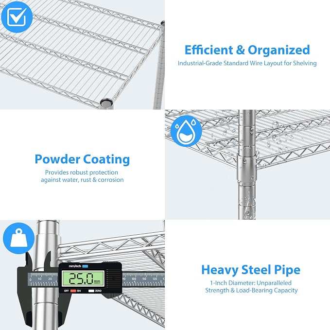 Homdox Heavy Duty Metal Shelves - Image 7