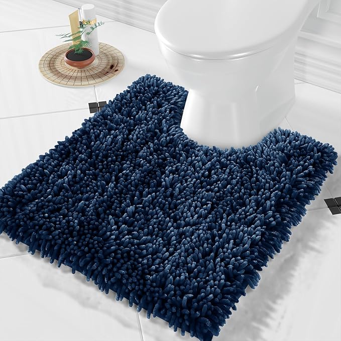 Yimobra Toilet Rugs U Shaped Washable, Extra Thick Soft Absorbent Chenille by Yimobra