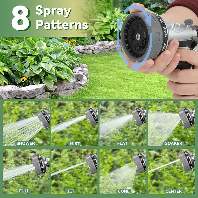 Garden Hose Nozzle, Heavy Duty Metal Water Hose Nozzle - Image 3