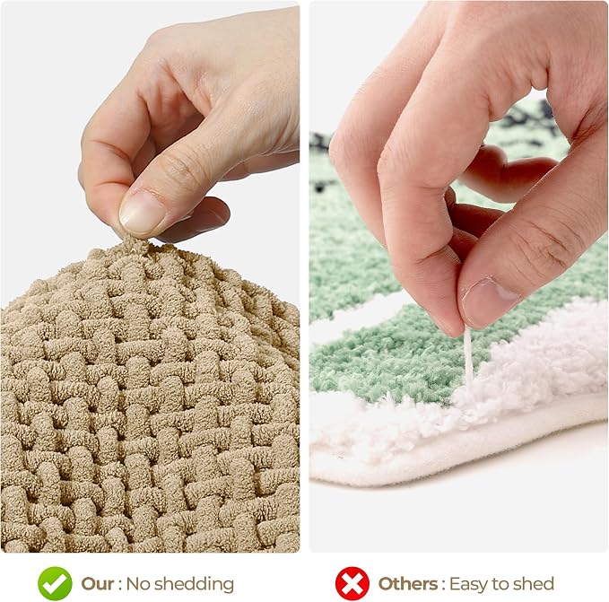 GRANNY SAYS Beige Bathroom Rugs, Absorbent Bath Mats - Image 6