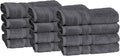 Mosobam Luxury Turkish Set of 12 Hand Towels 16X30 Charcoal Gray 700 GSM Bamboo by Mosobam
