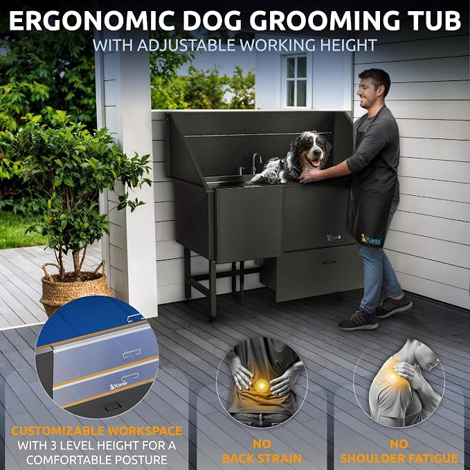 KANIS Black Line Professional Dog Washing Station - Image 5