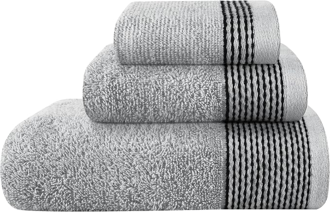 Belizzi Home Ultra Soft 3 Pack Cotton Towel Set, Contains a Bath Towel 28x55 by Unknown