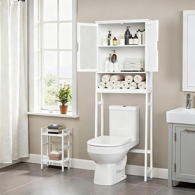 BAMBANG Over The Toilet Storage Cabinet, Bamboo Bathroom Over Toilet Storage - Image 6