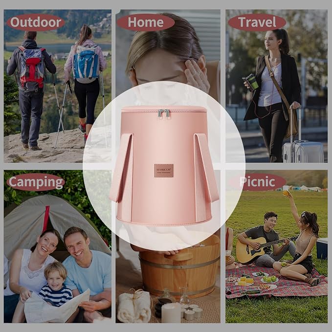 25L Collapsible Bucket Foot Bath Basin, Travel Outdoor Camping Portable Foot - Image 7